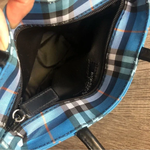 ✨RARE Burberry Mini Tote Blue Check Bag - Picture 7 of 8